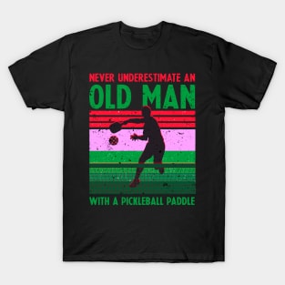 Cool Pickleball Design For Men Grandpa Pickleball Player T-Shirt